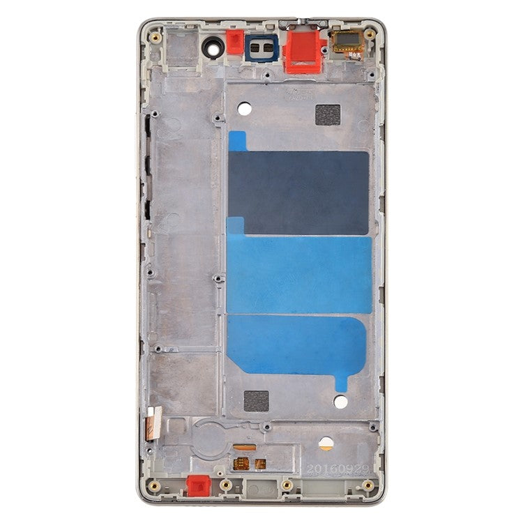 LCD Screen and Digitizer Assembly with Front Housing Part for Huawei Ascend P8 Lite - Gold