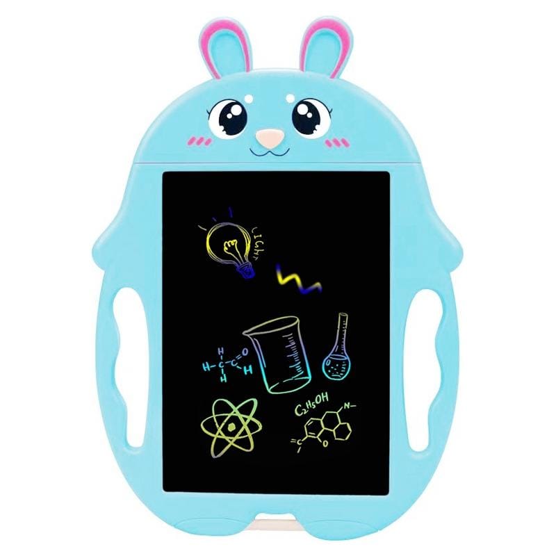 9 inch Children Cartoon Handwriting Board LCD Electronic Writing Board, Size:Color Screen (Blue Rabbit)