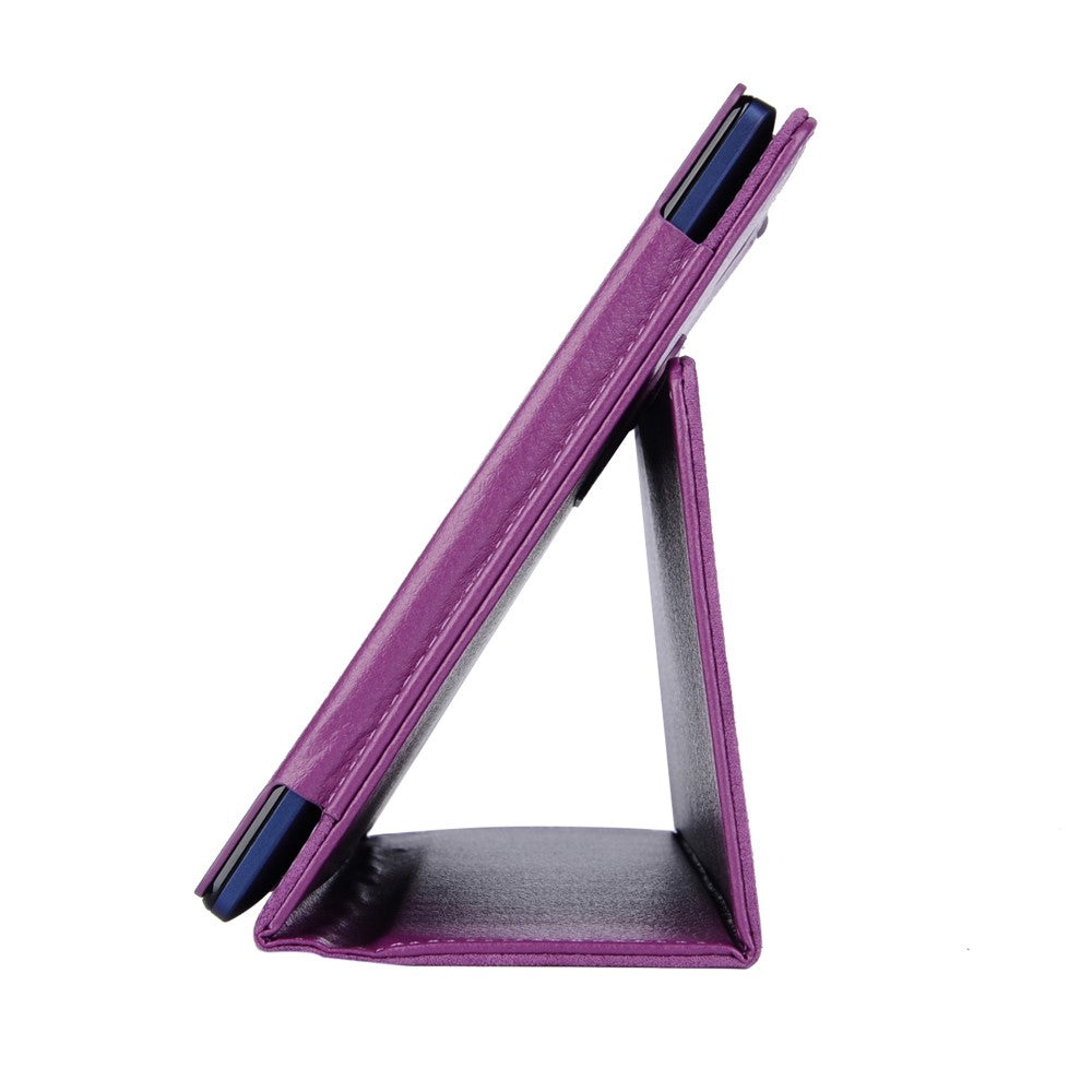 Litchi Texture 2-fold Stand Leather Case for Lenovo TAB 2 A10-70 - Purple
