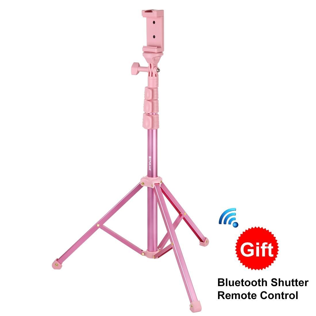 PULUZ Bluetooth Shutter Remote Selfie Stick Tripod Mount Holder for Vlogging Live Broadcast (Style2)
