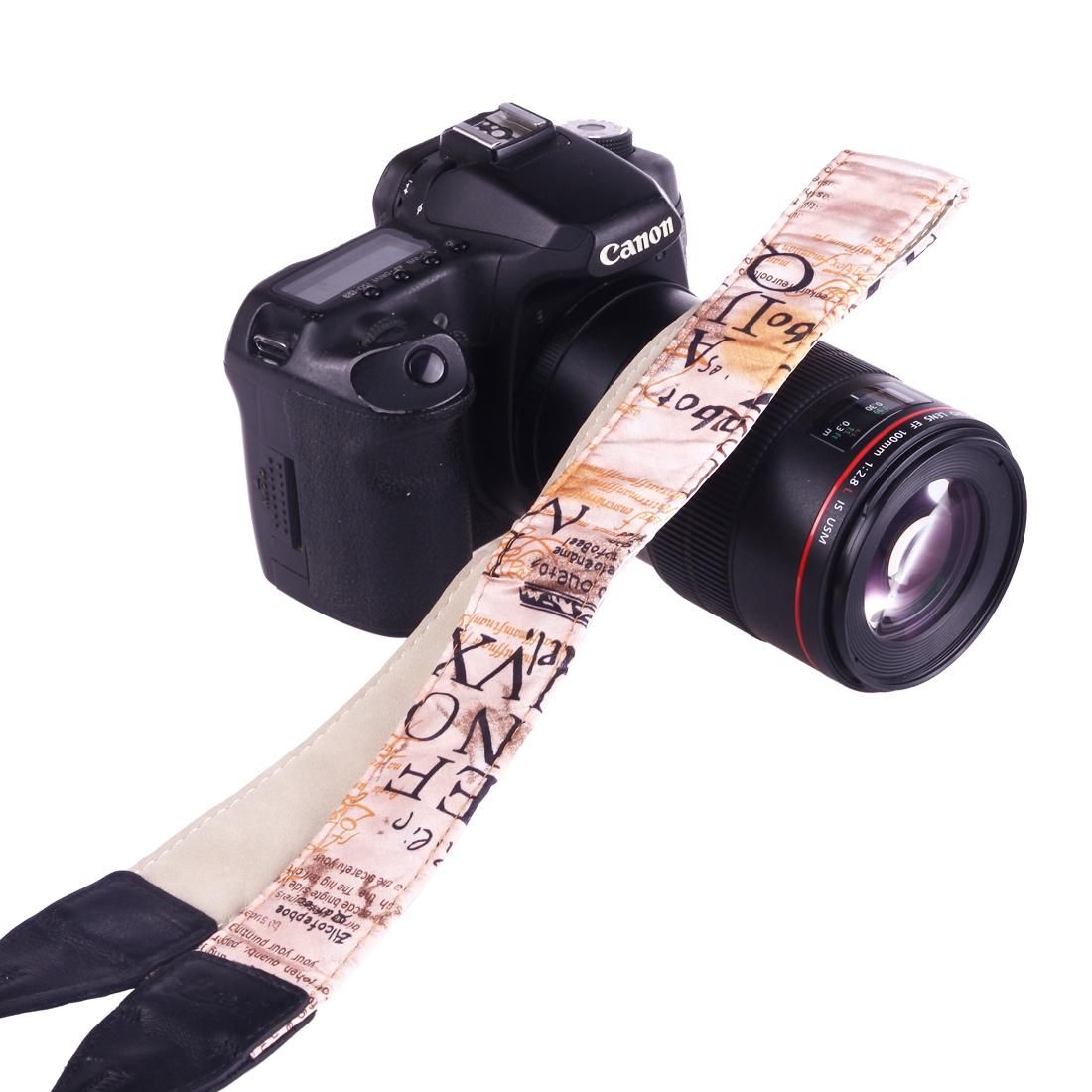 LYNCA LI-04 European and American Style Series Champagne Pattern Universal Genuine Leather Shoulder Neck Strap Camera Strap for Nikon / Canon / Sony / Panasonic / SLR DSLR ILDC (Style5)