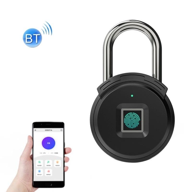 Locker USB Charging Smart Fingerprint Padlock Outdoor Remote Authorization Bluetooth Anti-Theft Lock