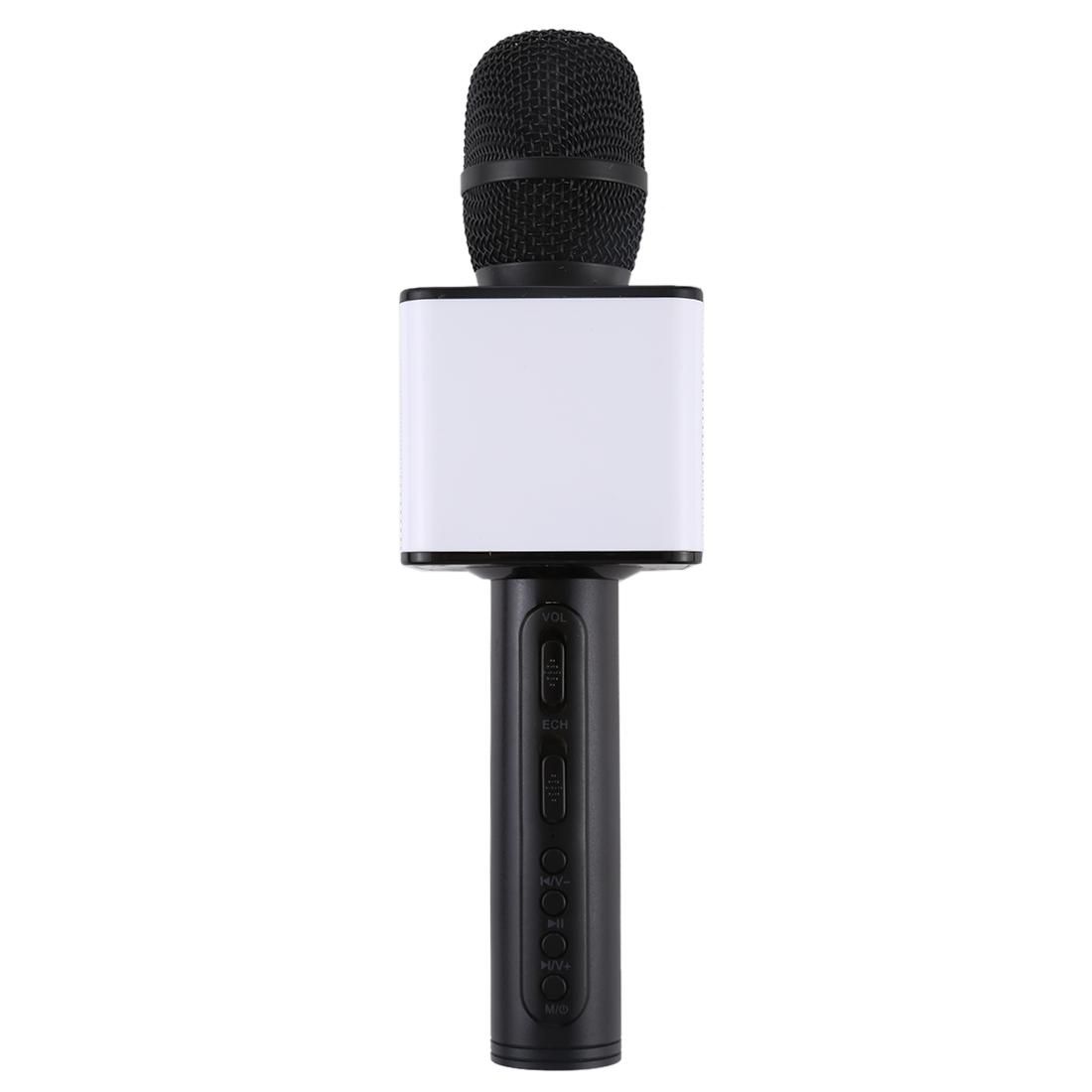 SDRD SD-08 Double Speakers High Sound Quality Handheld KTV Karaoke Recording Bluetooth Wireless Condenser Microphone (Gold)
