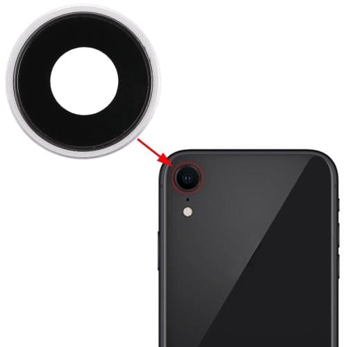 Back Camera Bezel with Lens Cover for iPhone XR (White)