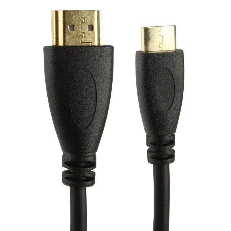 1.4 Version, Gold Plated Mini HDMI Male to HDMI Male Coiled Cable, Support 3D / Ethernet, Length: 60cm