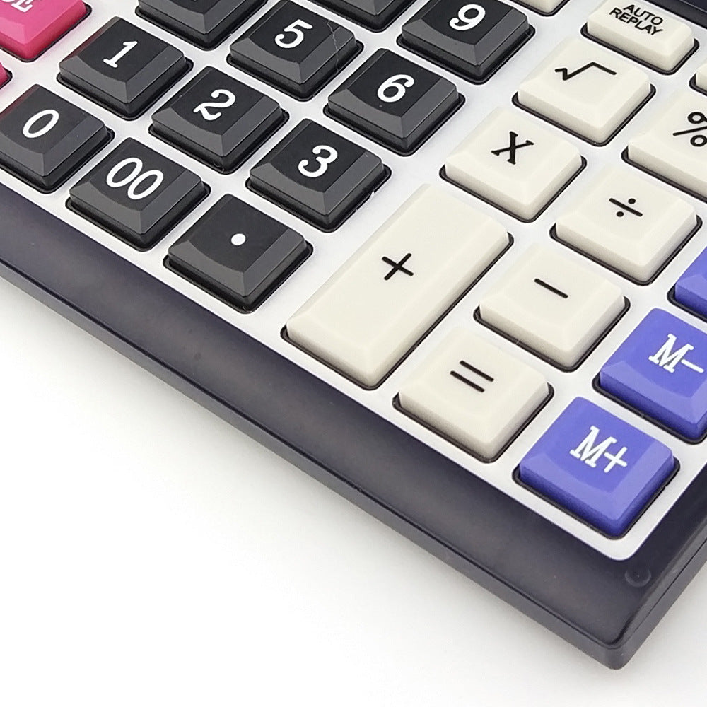 Folding Desktop Electronic Calculator 12 Digits 112 Steps