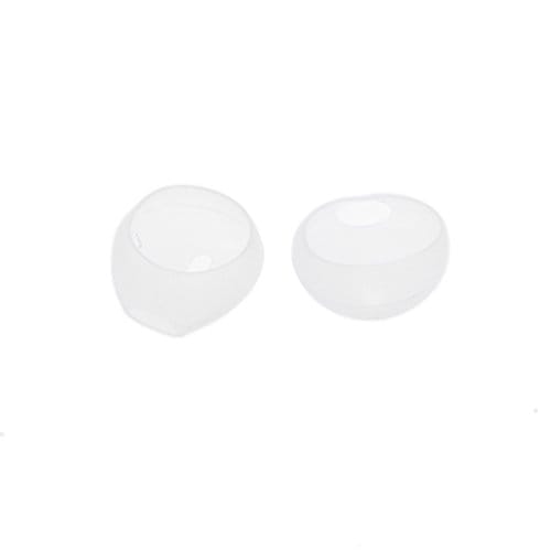 1Pair Silica Gel Ear Tips Earbuds Cover for Apple Airpods Left + Right Clear
