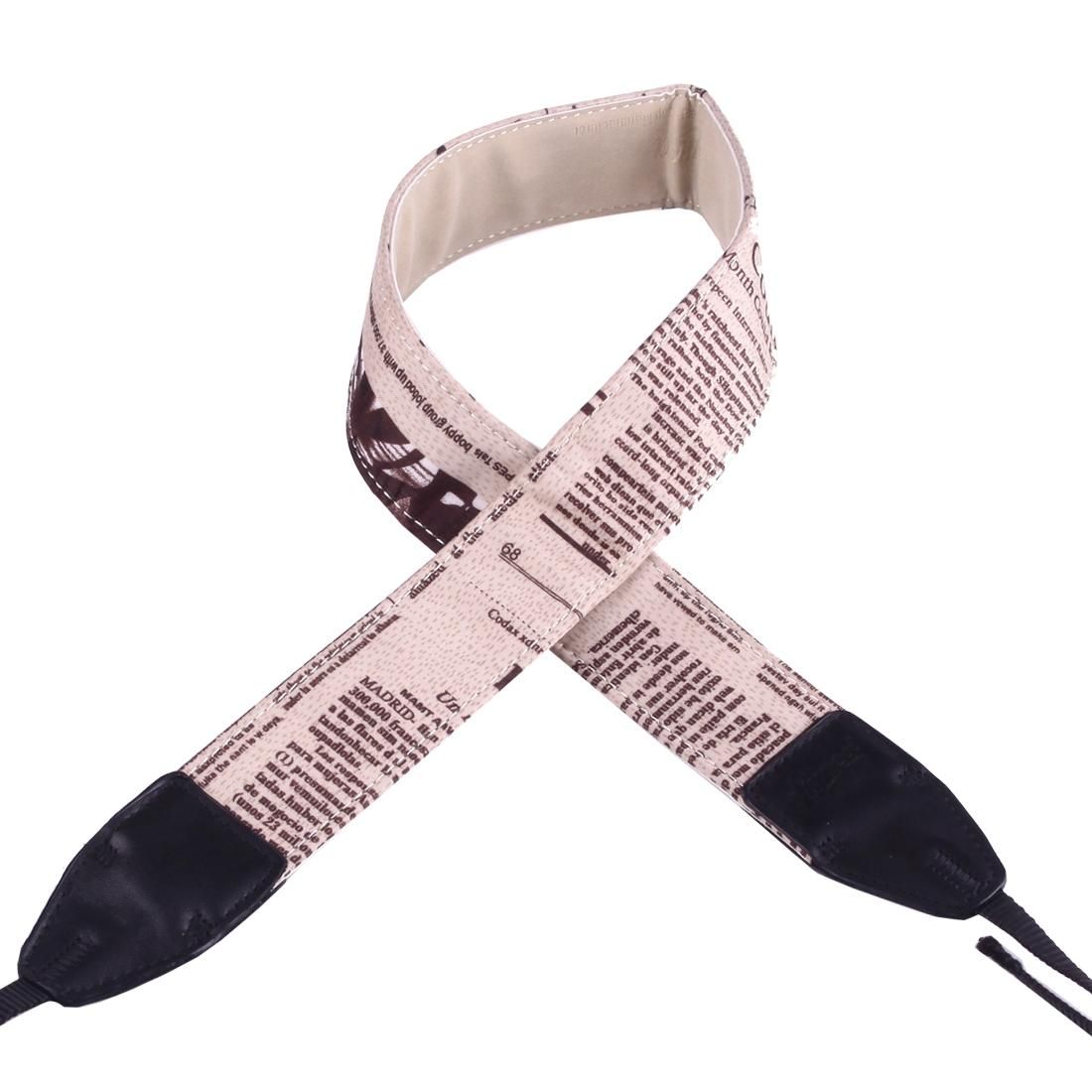 LYNCA LI-02 European and American Style Series English Words Pattern Universal Genuine Leather Shoulder Neck Strap Camera Strap for Nikon / Canon / Sony / Panasonic / SLR DSLR ILDC (Style1)