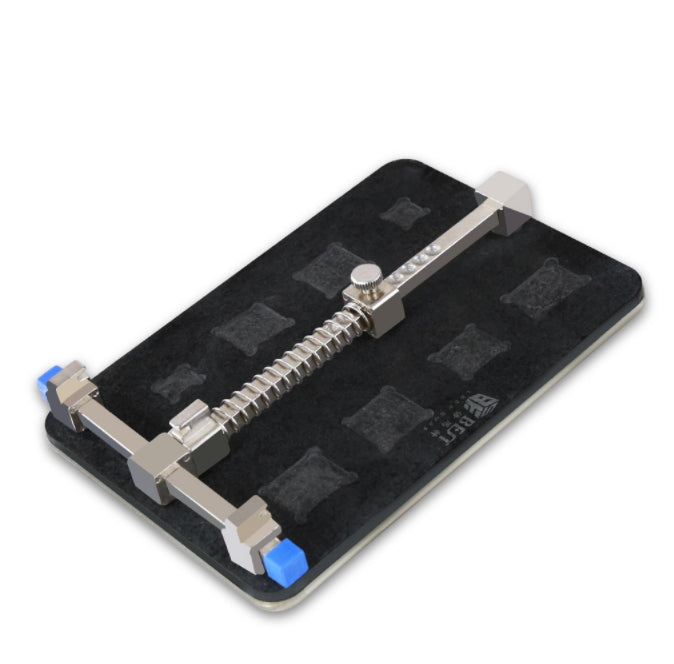 Uniqkart BST-001E Stainless Steel Circuit Board PCB Holder Fixture Work Station for Chip Repair Tools - Black