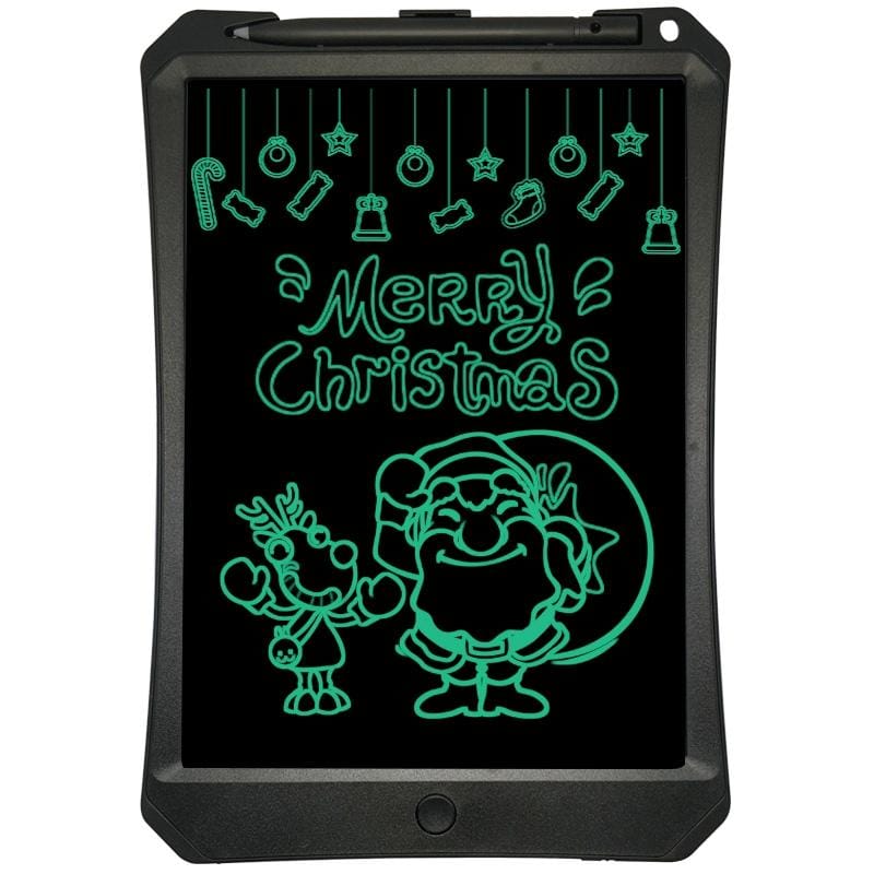 11 inch LCD Monochrome Screen Rough handwriting Writing Tablet High Brightness Handwriting Drawing Sketching Graffiti Scribble Doodle Board for Home Office Writing Drawing (Green)