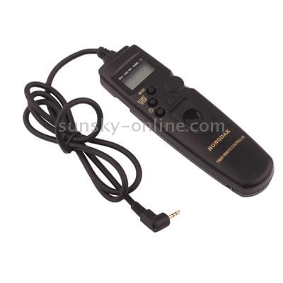LCD Display Timer Remote Cord for Canon 300D / 400D / 450D / 300V / 300 / 30 / 33 / 50 / 500D / 550D / 600D / 60D / 1000D / 1100D (Black)