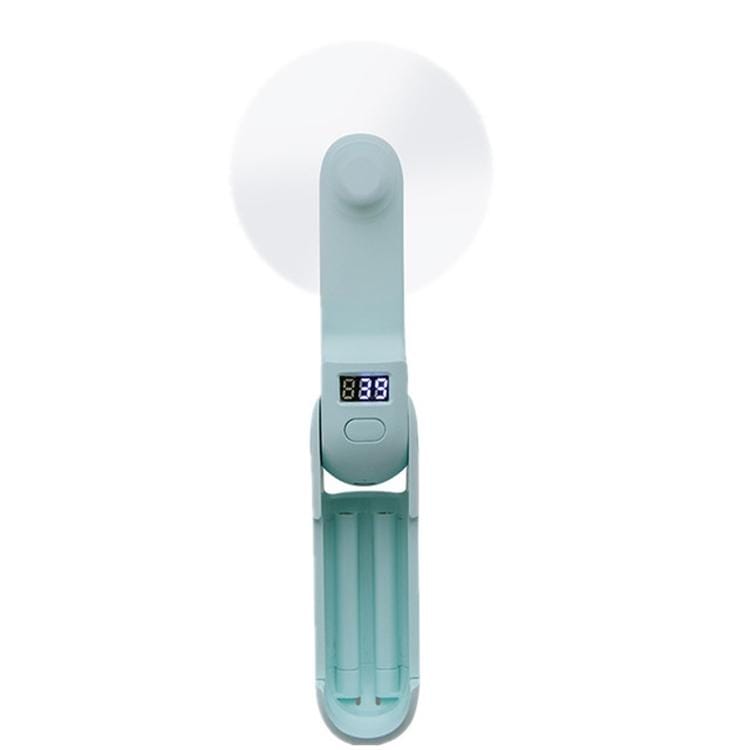 Mini USB Charging Handheld Portable Pocket Fan 3 in 1 Folding Small Fan (Green)