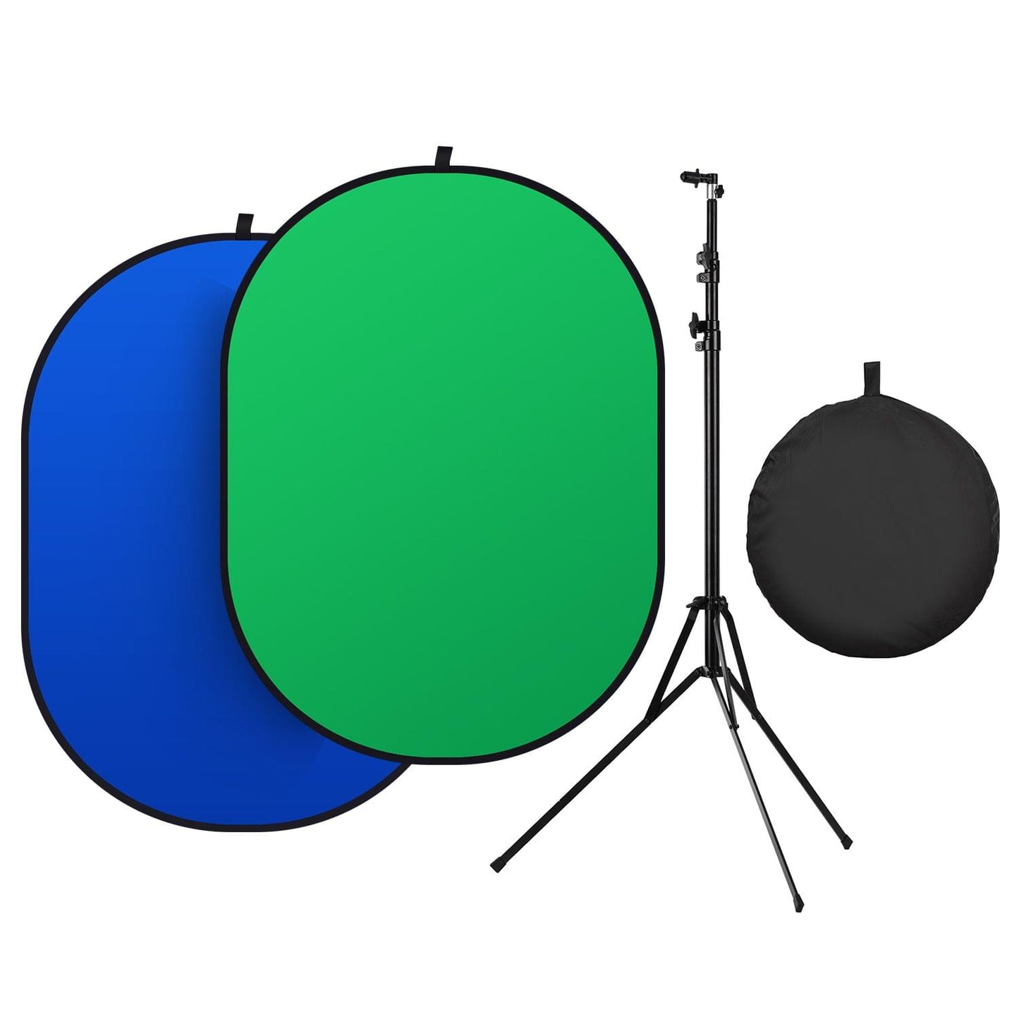 5 * 6.5ft/ 1.5 * 2m Green & Blue 2-in-1 Studio Collapsible - Blue&green