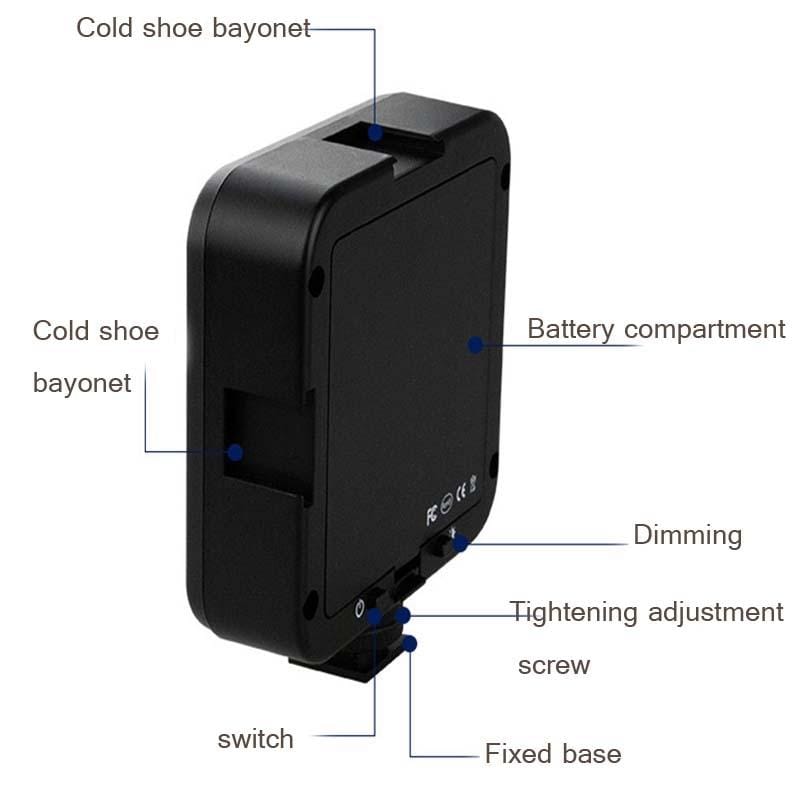 64 LED Photography And SLR Camera Equipment Hot Shoe Holder LED Fill Light