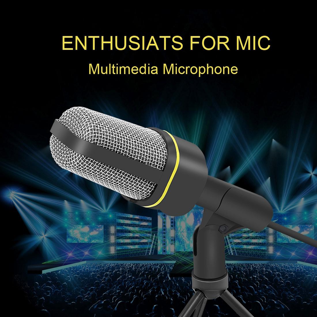 Yanmai SF-920 Professional Condenser Sound Recording Microphone with Tripod Holder, Cable Length: 2.0m, Compatible with PC and Mac for Live Broadcast Show, KTV, etc. (Black)