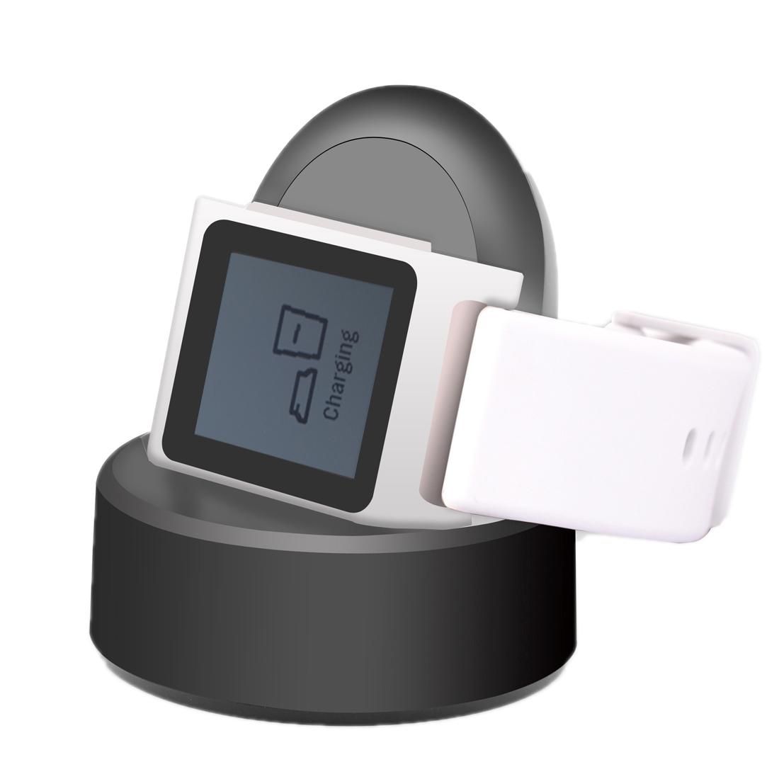 For Pebble 2+ / 2 SE CE / RoHS / FCC Certificated Charger Charging Dock Base Stand Holder with 1.2m Charging Cable (Black)