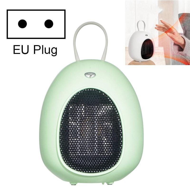 Winter Home Desktop Mini Heater, Size:EU Plug (Light Green)