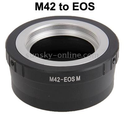 M42 Lens to EOS Lens Mount Stepping Ring (Black)