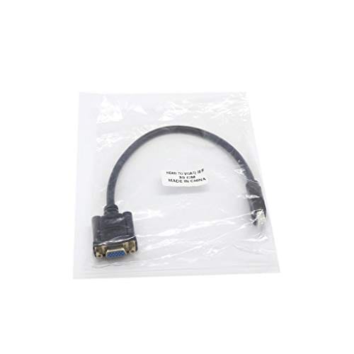 HDMI to VGA,Gold-Plated HDMI to VGA Adapter (Male to Female) for Computer, Desktop, Laptop, PC, Monitor, Projector, HDTV, Chromebook, Raspberry Pi and More - Black