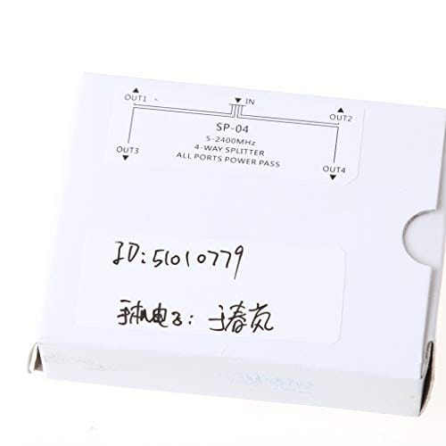 4 Way Coax Cable Splitter Coaxial Cable TV Antenna Satellite Signal Split