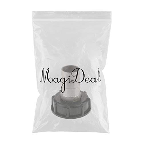 1000L IBC Tank Adapter Coarse Thread 60mm to 32mm Water Tank Connector Fitting Black