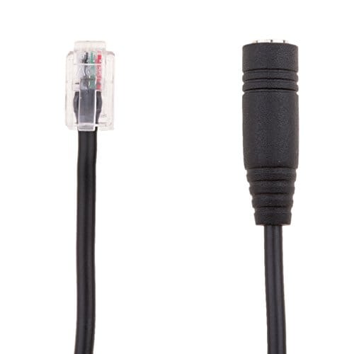 3.5mm Female to RJ9 Male Plug Headset Jack Phone Audio Adapter Cable