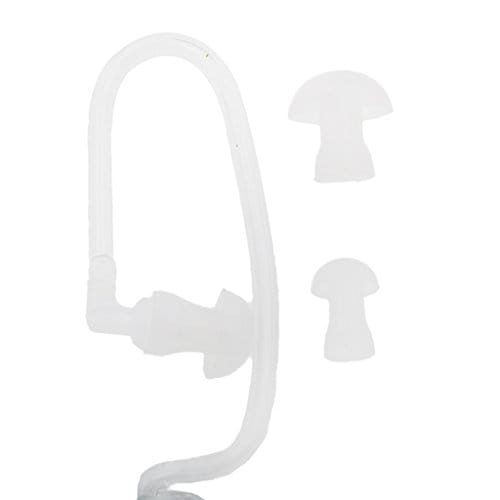 3.5mm In Ear Air Tube Anti-radiation Earphone Microphone Headphone Single Earpiece Black