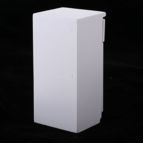 Miniature White Wood Refrigerator Fridge Furniture for 1/12 Dolls House Kitchen Dining Room Accessory
