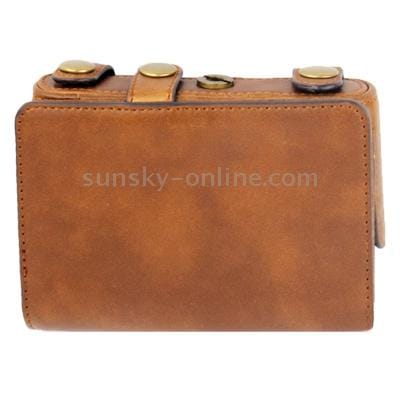 Digital Leather Camera Case Bag with Strap for CASIO ZR1000 (Black)