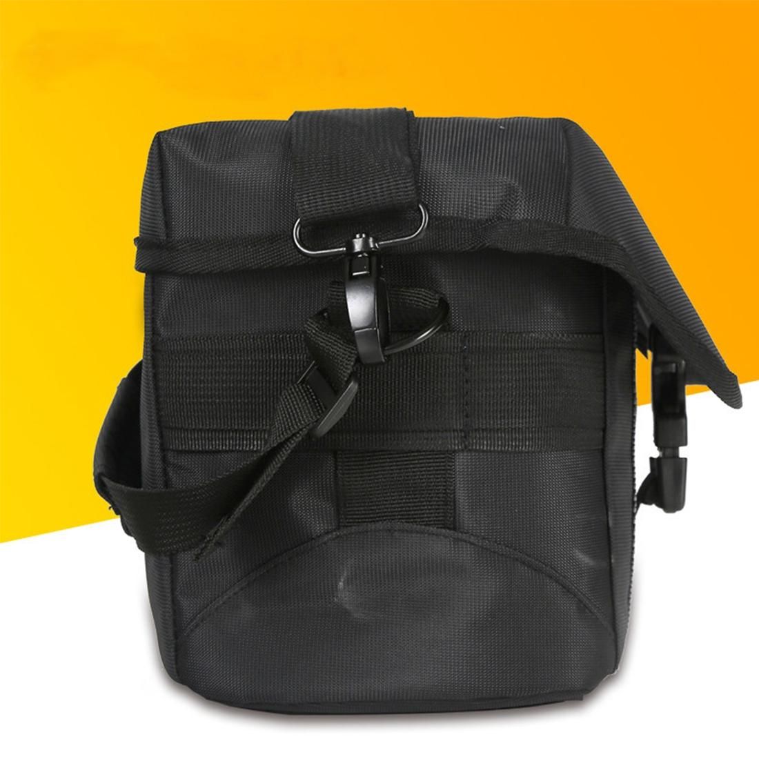 Portable Waterproof Nylon Surface Material Outdoor Sports Sling Shoulder Bag Handheld DSLR Camera Bag Bag with Adjustable Detachable Shoulder Strap for GoPro, SJCAM, Nikon, Canon, Xiaomi Xiaoyi YI, Size: 24.5*14*19cm (Black)