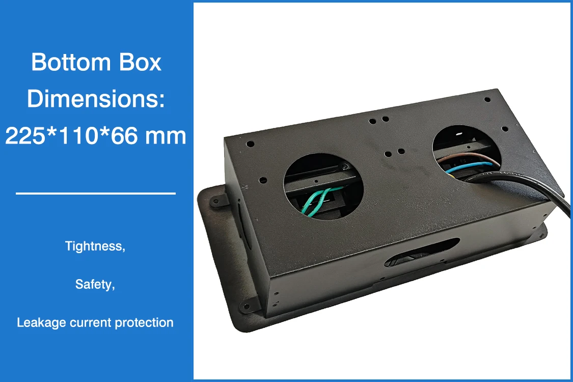 Desktop pop up Socket 3 EU plug with USB A&C charging with 1.8m power cable