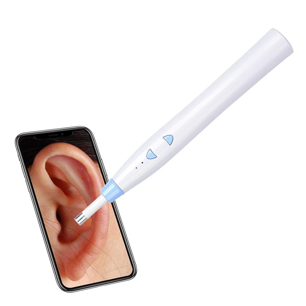 1.0MP HD Camera Wireless Visual Ear Cleaning Inspection Endoscope with 6 LEDs, IP67 Waterproof, Lens Diameter: 5.5mm, Handle Length: 15cm (Blue)