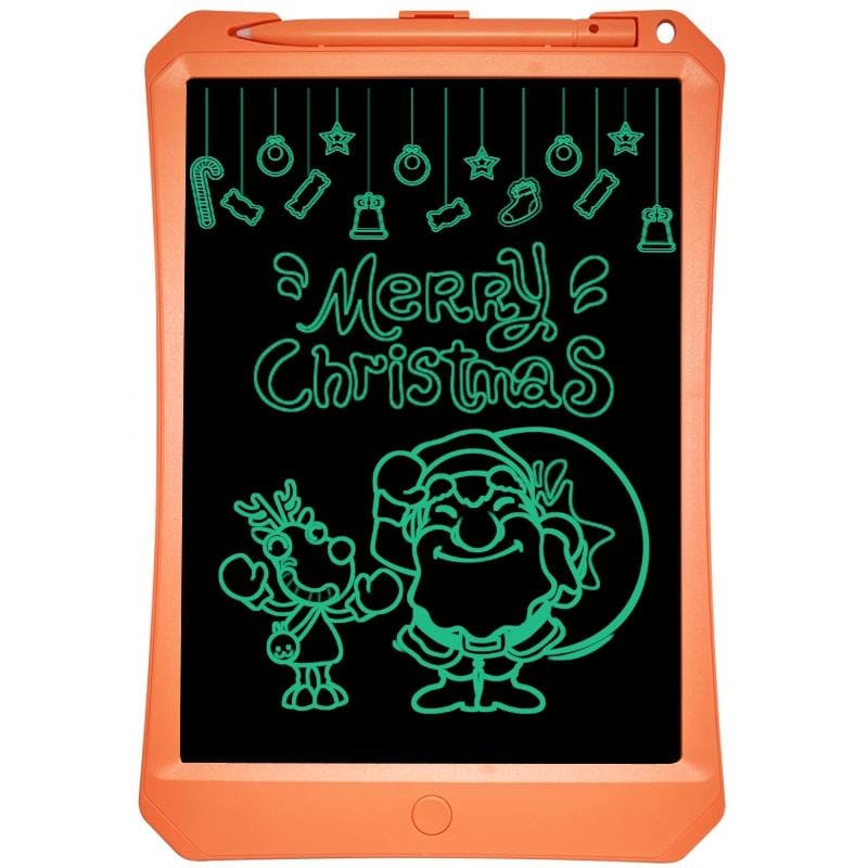 11 inch LCD Monochrome Screen Rough handwriting Writing Tablet High Brightness Handwriting Drawing Sketching Graffiti Scribble Doodle Board for Home Office Writing Drawing (Orange)