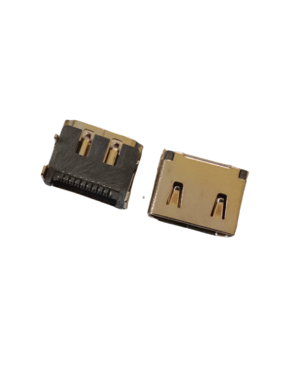 HDMI-19P Female Horizontal Plug-in Board With Fixed Columns ( Two Rows of Needles and Four Pins Without Fixed Column)