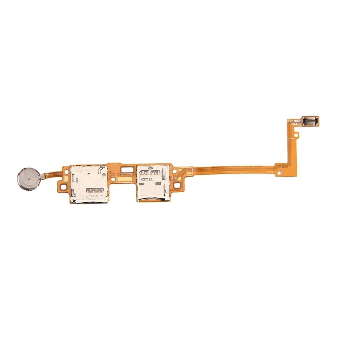 SIM & SD Card Reader Contact Flex Cable for Galaxy Note 10.1 / P600 / P605