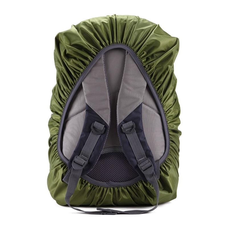 Waterproof Dustproof Backpack Rain Cover Portable Ultralight Outdoor Tools Hiking Protective Cover 35L (Arm Green)