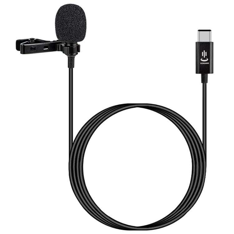 YICHUANG YC-LM10 USB-C / Type-C Intelligent Noise Reduction Condenser Lavalier Microphone, Cable Length: 1.5m