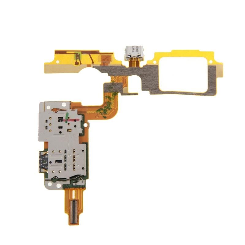 Charging Port Flex Cable + SIM Card Reader Contact for vivo X5Max V & X5Max +