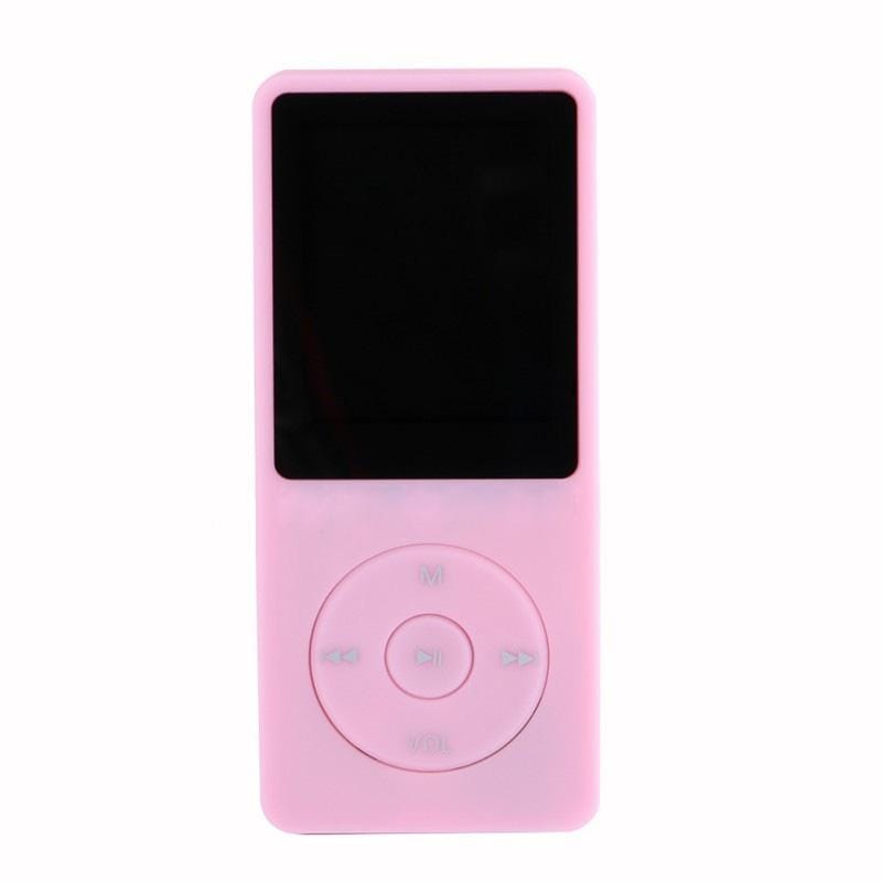 Fashion Portable LCD Screen FM Radio Video Games Movie MP3 MP4 Player Mini Walkman, Memory Capacity:4GB (Pink)