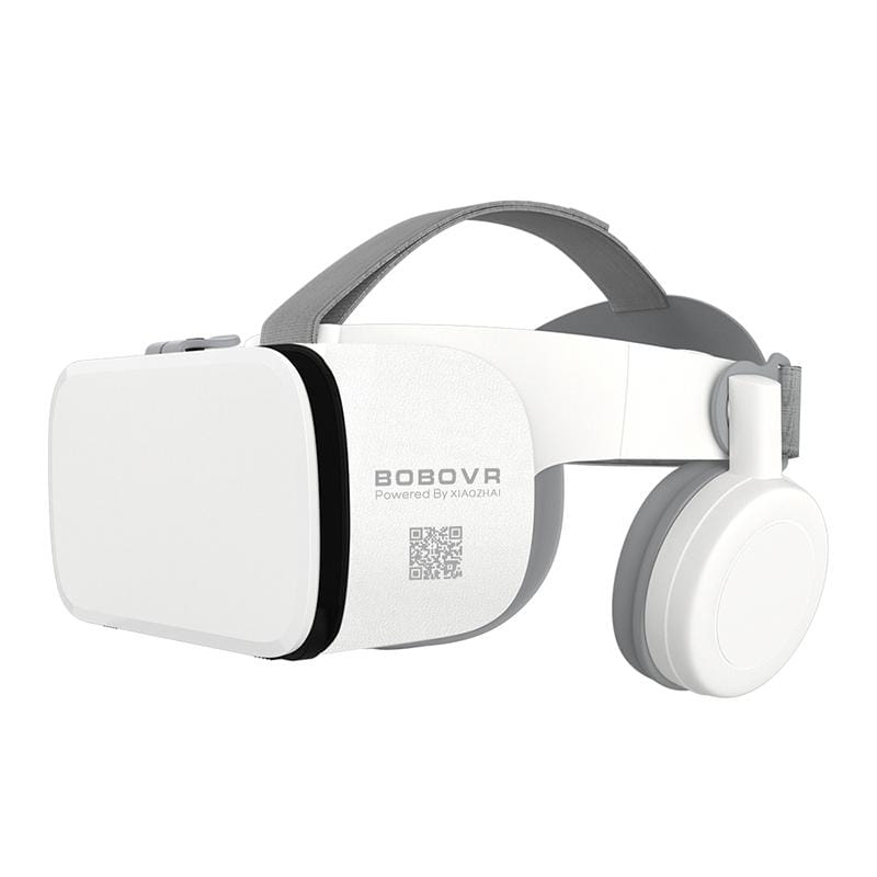 BOBOVR Z6 Virtual Reality 3D Video Glasses Suitable for 4.7-6.3 inch Smartphone with Bluetooth Headset (White)
