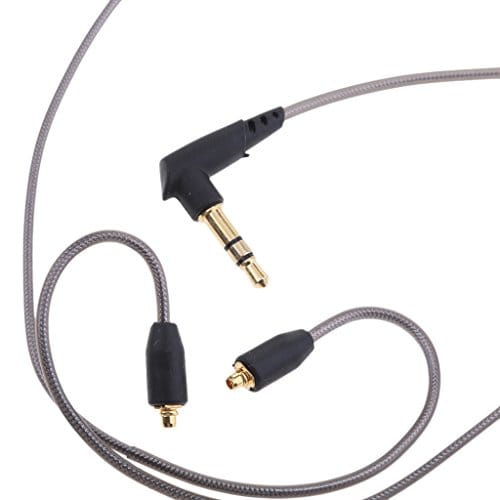 Repalcement Upgrade Cable MMCX Jack Copper Earphone Cord for SHURE SE215/SE315/SE846/SE535/UE900 with 3.5mm Plug