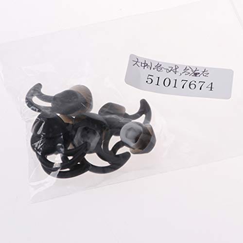 3Pair Soft Silicone Gel Ear Covers Eartips for QC30 QC20 S/M/L Black