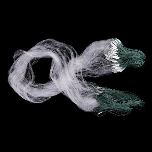 25m Fish Trap Hand Throw Fishing Gill Net Mesh Cast Net Gillnet with Float