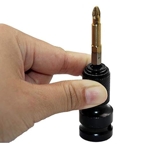1/2Drive to 1/4Hex Quick Release Converter for Impact Wrench Screwdriver Bit