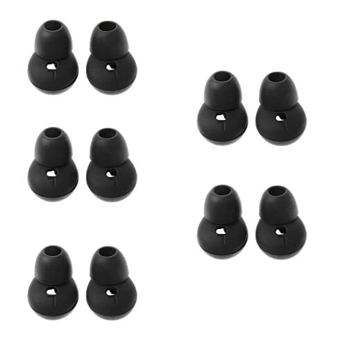 5 Pairs Eartips Earbuds 5X Right/ 5X Left for Samsung Gear Circle R130 Black