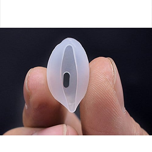 1Pair Silica Gel Ear Tips Earbuds Cover for Apple Airpods Left + Right Clear