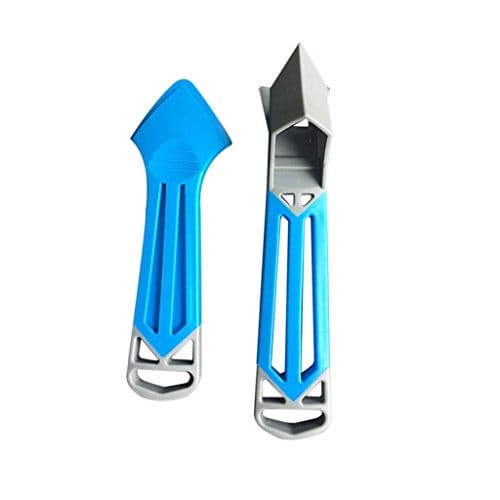 2Pieces Corner Caulking Tool Kit Silicone Grout Sealant Remover Scraper Filler Smoother Finisher Cleaner Blue