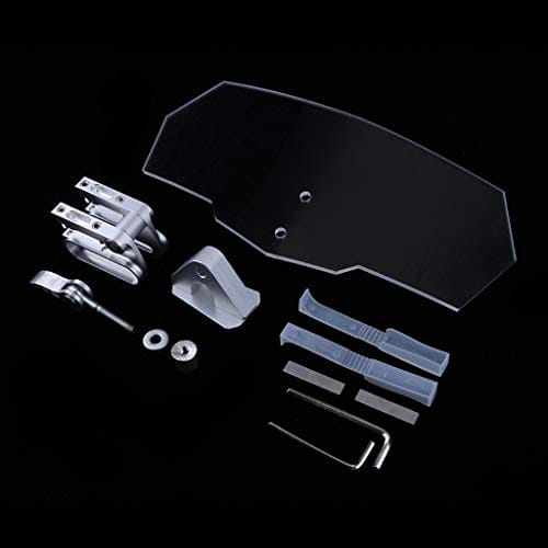 Universal Motorcycle Adjustable Extension Deflector Windscreen Windshield Spoiler for Harley