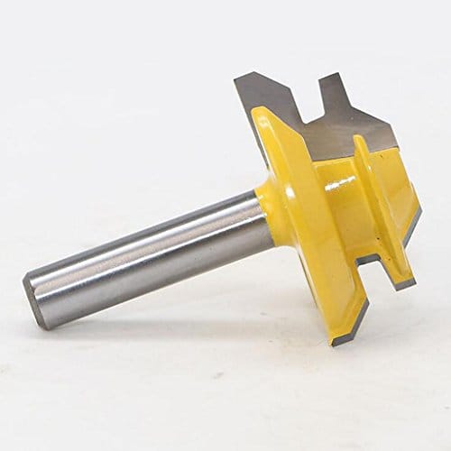 45 Degree Lock Miter Router Bit 8mm Shank Tenon Cutter 1-1/2Diameter Tool
