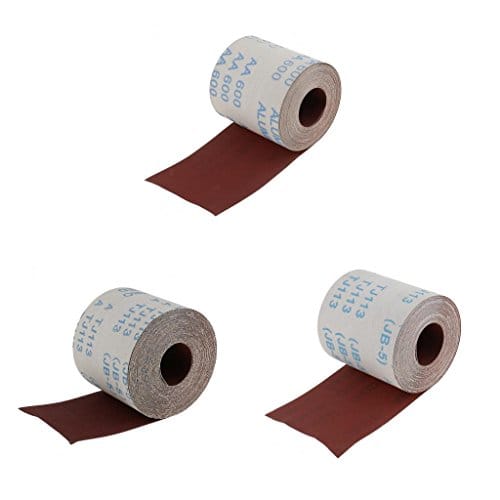 10m x 100mm 600 Grit Water Proof Emery Cloth Sanding Paper for Metalworking